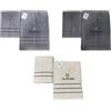 Renato Balestra 3 Set di 2 Asciugamani da bagno (1 viso e 1 bidet) Ass (Grigio Chiaro-Panna-Grigio Scuro)
