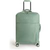 CREATE / LUGGAGE STUDIO SOFT/Valigia morbida in poliestere verde salvia / 47x25.5x65 cm/Lucchetto TSA, 4 ruote doppie multidirezionali, organizzatore interno, tessuto impermeabile