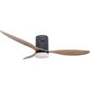Jocca, Ventilatore da Soffitto con Luce LED Dimmerabile, 3 Pale 64cm, 6 Velocità, 40W, Diametro 132cm, Funzione Estate/Inverno