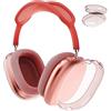 Ainiv Cover Compatibile con AirPods Max, Cover Trasparente in TPU Morbido Antigraffio Compatibile con AirPods Max, Anti-Impronta Digitale, Antigraffio & Anti-Polvere (Rosa)