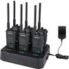 Retevis RT86 Walkie Talkie Lunga Distanza, Professionali Radio Ricetrasmittenti con Presa a 6 Vie, Torcia Elettrica, 2600mAh, Walkie-Talkie Robusto per Edilizia e Magazzino