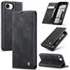 Cracedily Cover per iPhone 16e / iPhone SE 4 / iPhone SE 2025 Case, Custodia Cover Pelle Premium Portafoglio con Porta Carte Magnetica Supporto Protezione Flip Case Custodia per iPhone 16e, Nero