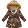 Generico Giacca Invernale Bambino 6 Anni Tuta Leopardata Neonata Pigiama Bimbo 18 24 Mesi Piumino Bambina 12 Mesi Piumino Ragazzo 12 Anni Felpa Invernale Bambina Giacca Leggera con Cappuccio Uomo