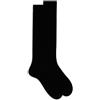 Gallo Calze lunghe donna cashmere nero tinta unita