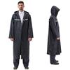 Pahajim Impermeabile Riutilizzabile con Nastro Riflettente Junior Adulti Donne Uomini Poncho Leggero e Traspirante con Cappuccio e Maniche per Escursioni all'aperto