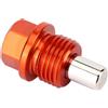 Aramox Tappo di scarico dell'olio magnetico Dado di scarico della coppa magnetica Bullone di scarico dell'olio Set di bulloni della coppa dell'olio(M14 x 1.5)