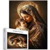 Generic Mary Holding - Puzzle da 1000 pezzi, motivo: Gesù bambino, arte della maternità, puzzle cristiano, per la decorazione della casa, idea regalo, perfetto per serate di gioco, 50 x 68 cm