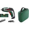 Bosch Cacciavite a batteria Bosch IXO con set di livella a bolla (7a generazione; 3,6 V; 2,0 Ah; 5,5 Nm; il set include una mini livella a bolla, con cavo micro-USB) + borsa portautensili Bosch per utensili