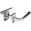 Bricard 8879050 - Coppia di maniglie cromate satinate su rosette zamack eVidence