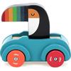 Vilac pouet Toucan-Andy Westface prima età-- 1 auto clacson integrato-Giochi di risveglio legno-Giocattolo per bambini dai 18 mesi-7426K, 7426K