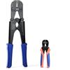 Iwiss iCrimp strumento di crimpatura per funi in acciaio con tagliacavi, pinza crimpatrice per manicotti in alluminio e manicotti di arresto da 1,58 mm a 3,5 mm