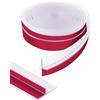 Orgthin Orghtin Striscia di tenuta in Silicone a Forma di T, Sigillante per porte, Striscia di Isolamento per Porte, 6,1 Metri di Fermaporte per il lato Della Porta