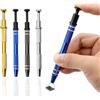 GENSMILE Estrattore Porta-palline per strumento piercing - Set di 4 pinzette gioielli per piercing, pinze per aghi piercing industriali, pinza per piccoli oggetti e componenti elettronici