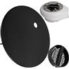 Your Day Mate Set di copertura con filtro per capelli per scarico doccia, Ø 115 mm, compatibile con piletta Viega Tempoplex dall'anno di produzione 2006, copertura in ABS ASA nero e filtro per capelli