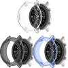 VENTER custodie compatibili con Amazfit GTR 47MM,AntiGraffio Anti Goccia TPU Morbida per Guscio paraurti per GTR 47MM Smartwatch,Chiaro+Nero+Blu