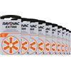 Rayovac Extra Advanced Batterie Acustiche Zinco Aria, Formato 13 Value Pack da 60 Batterie, Arancione