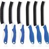 TQRR Spazzola per la pulizia delle fessure- Multifunzionale Spazzola Pulizia Casa, Pulisci Spazzole Piastrelle, Strumenti Di Pulizia per Cucine, Vasca da Bagno, Lavandino, Finestra (6, Blu lichene)