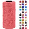 LEREATI Cordino per Borse Uncinetto Filo Macrame 1.5mm x 200m Macrame Corda Colorata, Cordoncino per Borse a Uncinetto, Fai da Te, Arazzo da Parete (Rosa carne)