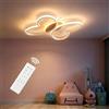 Dythwron Lampada da Soffitto per Camera dei Bambini, Lampada da Camera dei Bambini Ragazza, LED Lampada da Soffitto Camera dei Bambini con Telecomando con Funzione di Luce Notturna (Bianco, 48CM)