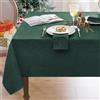 Softalker Tovaglia elegante natalizia verde da gioco 100x100 cm quadrata centrotavola Tovaglia antimacchia moderna Tovaglie in finto lino decorativa per natale esterno feste compleanno cucina, 1 pezzo