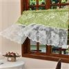 FOSDICK Tenda Corta, Tendina Sottolavello Bagno per Interni, Tenda Corta per Finestra Bianco Semitrasparenti, Tendine Cucina Bistrot Caffè Mezza, Tendina Sottolavello Cucina,140W X 50H cm