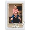 Instant Project Cornice Fotografica Zio per foto 10x15 | Cornici Portafoto in legno con scritta Zio e Cuoricini per regalo Compleanno, Onomastico e Natale in colore bianco - Legno