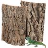 Bohrma 2 pezzi di corteccia di sughero, parete posteriore per terrario, decorazione in sughero naturale, effetto corteccia, decorazione per rettili come geco e tartarughe