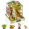 Cuteefun Kit per Casa Delle Bambole, con Luce LED, Modellino in Legno per Adulti e Adolescenti, Costruite la Casa dei Vostri Sogni, Compleanno Regali di Natale (Romantic Garden)