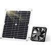 SUNYIMA Kit ventilatore pannello solare 12 W resistente alle intemperie con ventola DC per piccoli pollai, serre, capannoni, case di animali domestici, scarico per finestre