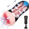 PureDouch Masturbtore per Uomini Automatico Sex Toys - 2 IN 1 Masturbtore Per Uomini Sex Toys Mano Libera con 3D Vagina Giocattoli Sessuali Ingrandimento del Pene Maschile Vibratore Uomo Masturvatore