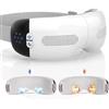 HuBDIC HubiCare Massaggiatore per Occhi con Raffreddamento Automatico, Caldo e Freddo, Airbag 3D, Bluetooth, per Occhiaie, Gonfiore, Occhi Secchi, Emicrania, Relax e Sollievo dallo Stress (Bianco)
