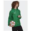 adidas Felpa Cappuccio Hoodie UOMO Adidas Verde ENTRADA 22 SWEAT con tasche