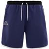 Pantaloncini Shorts UOMO Kappa Banda 222 Blue Nero LOGO ELE con tasche Cotone