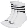 Adidas Calze Calzini Socks 3-Stripes Cushioned Sportswear Mid-Cut 3 paia Unisex