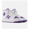 alance Scarpe Sneakers Unisex New Balance Mid Bianco Viola BB480 Lifestyle