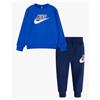 nike Tuta intera tutina Neonati BebÃ¨ Unisex Nike NSW Thrill Crew Pants Set Blu Royal