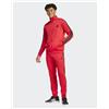 adidas Tuta Intera Completa UOMO Adidas Basic 3-S Tricot Rosso Poliestere Con Tasche