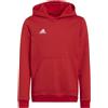 adidas Felpa Cappuccio Hoodie Ragazzi Unisex Adidas Entrada 22 Hoodie Rosso con tasche