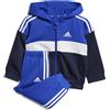 adidas Tuta tutina Completo Baby Jogger Neonati BebÃ¨ Adidas Tiberio 3-S CB Fleece Blu