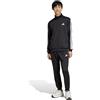 adidas Tuta Intera Completa UOMO Adidas 3 Stripes Tricot Nero Bianco Con tasche