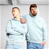 Puma Felpa Cappuccio Hoodie UOMO Puma Essentials+ Two-Colour Small Logo Azzurro