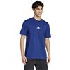 adidas T-shirt maglia maglietta UOMO Adidas Blue Navy Ess Small Logo SJ Cotone