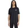 adidas T-shirt maglia maglietta UOMO Adidas Nero Script Single jersey Cotone