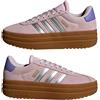 adidas Scarpe Sneakers Ragazze Donna Adidas VL Court Bold Platform J Rosa Silver