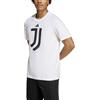 adidas Juventus Adidas T-shirt Maglia Maglietta 2025 26 Bianco Cotone Dna Graphic