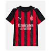 Puma Ac Milan Puma Maglia Calcio Ragazzo Bambino Rosso Nero 2025 26 maniche corte