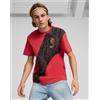 Puma Ac Milan Puma T-shirt maglia maglietta Cotone Culture AOP Crew 2024 25 Rosso