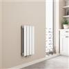 EMKE Radiatore ad acqua calda 60x30 cm, Radiatore piatto a doppio strato con attacco centrale, Design montaggio verticale a parete, termoarredo verticale, Bianco