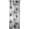 Gardinia Sehlbach Tenda pronta per l'uso con occhielli, Fiori Dimout, Grigio, 135 x 245 cm, Design elegante, Opaco, A risparmio energetico, Termoresistente, Montaggio facile, Certificato Oeko-Tex