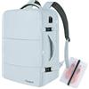 Taygeer Zaino per Ryanair 40x20x25, Zaini da Viaggio Aereo Bagaglio a Mano Piccolo 20L per Ryanair, Borse da Cabina Uomo Donna Impermeabile Zaino Porta PC 14 Pollici per Scuola Trekking Lavoro, Blu